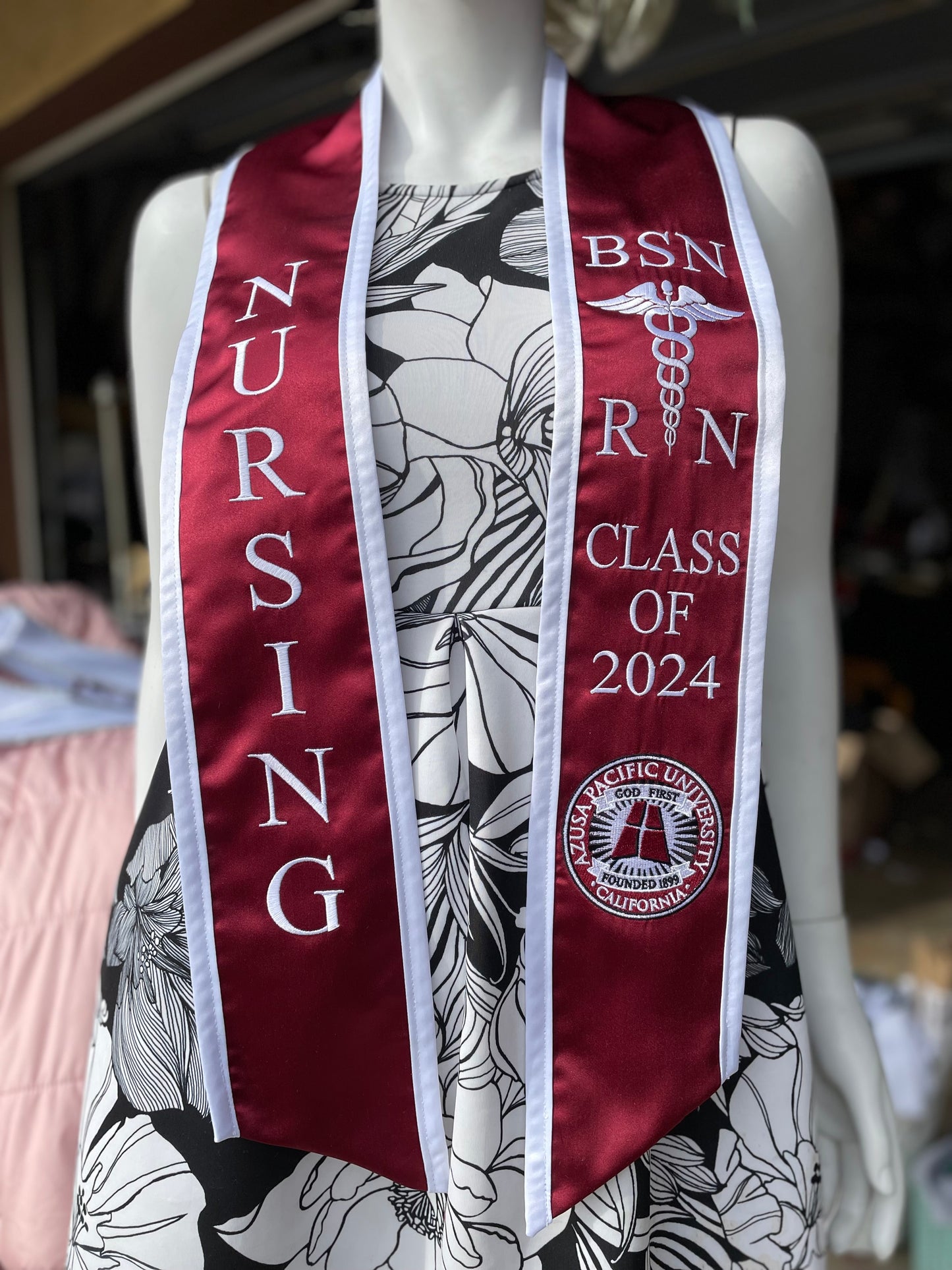 Azusa Pacific University RN-BSN Grad stole