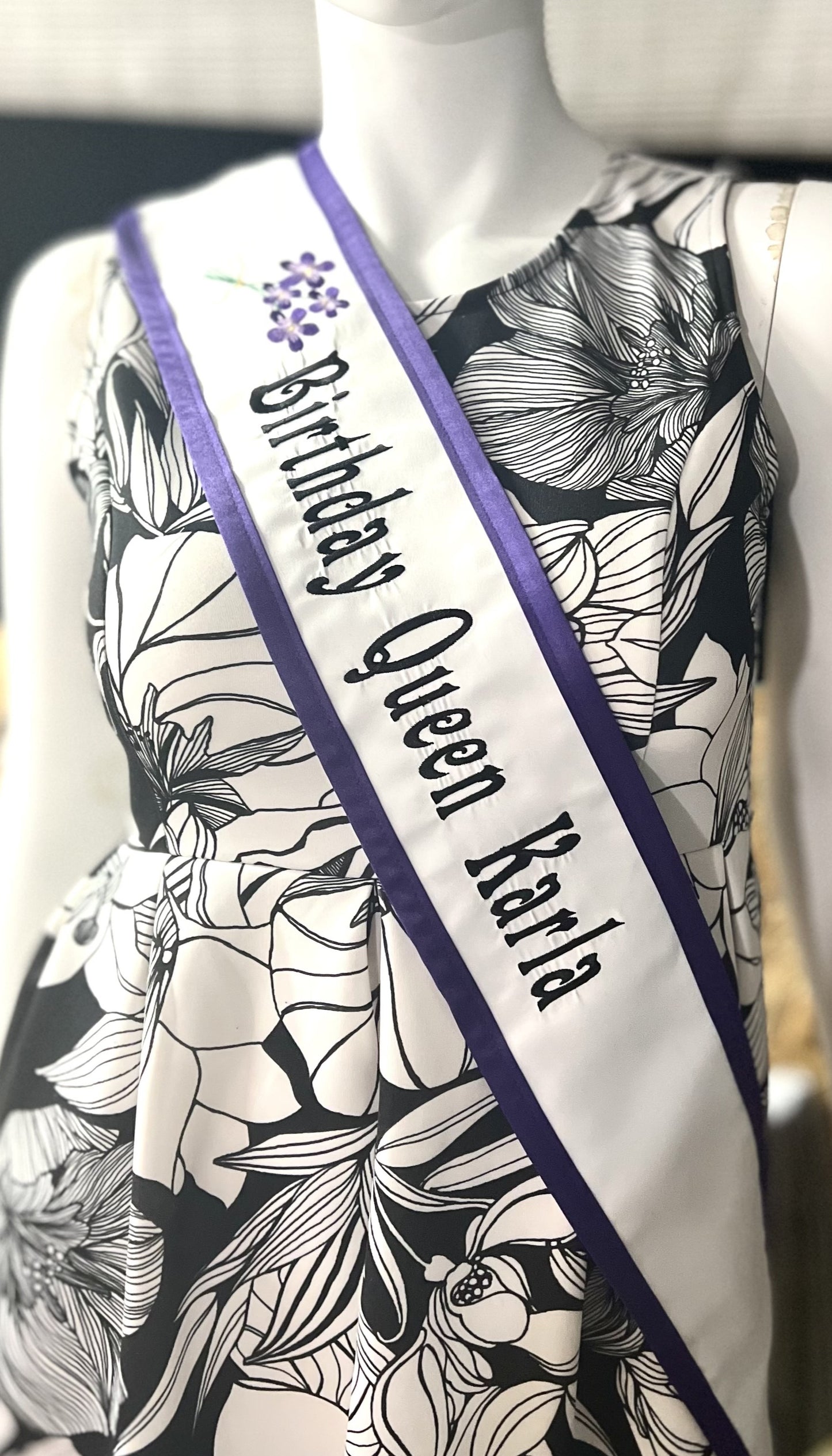 Birthday Queen Sash Standard Adult