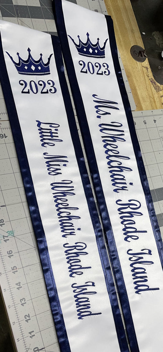 Custom Adult Size Sash