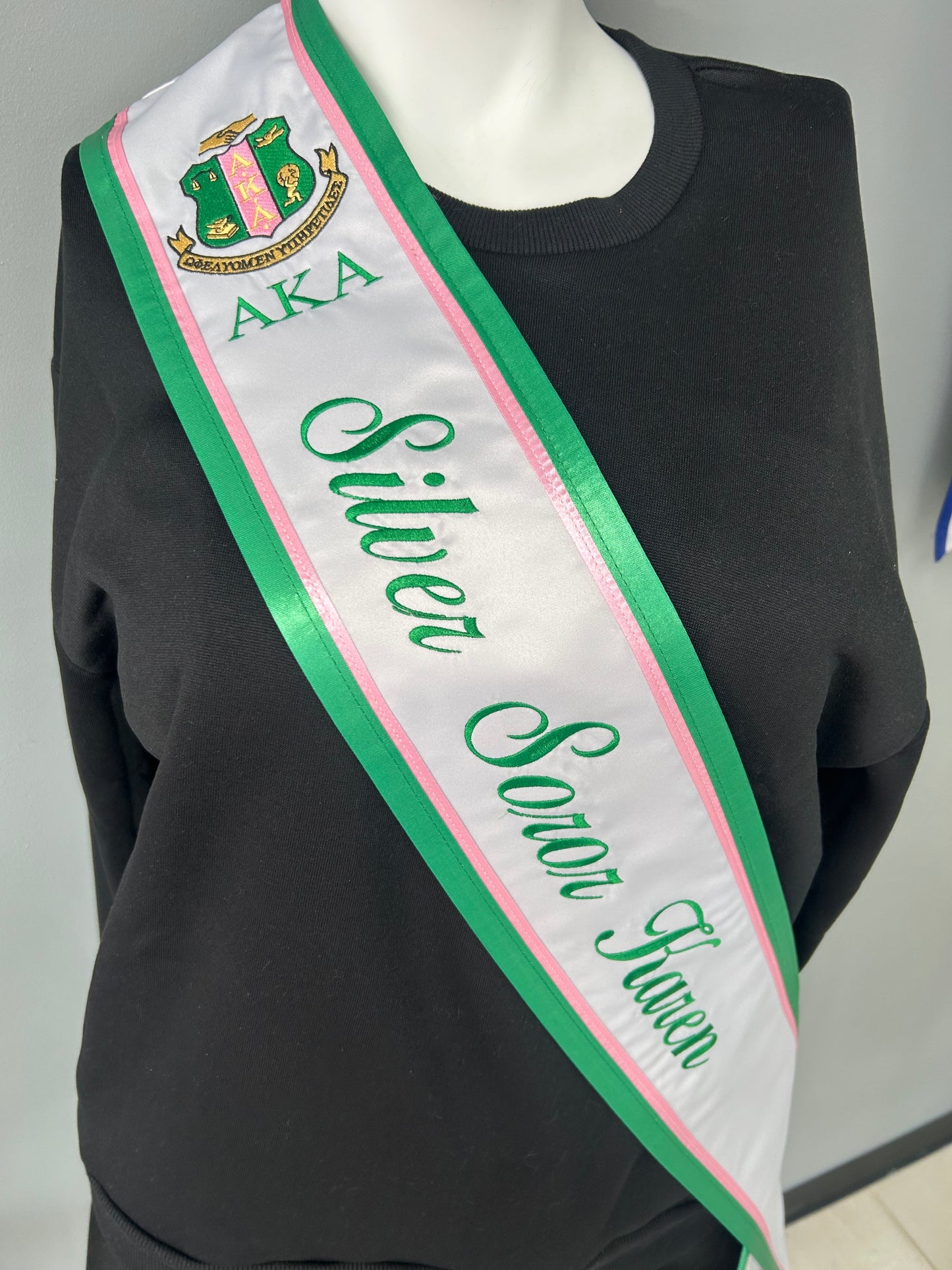Silver Soror Sash