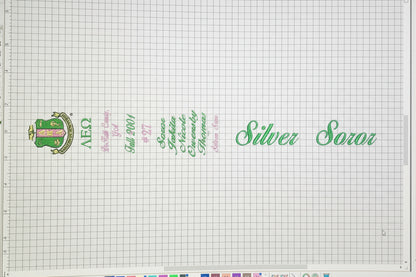Lambda Epsilon Omega Silver Soror