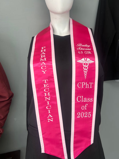 Pharmacy Technician Grad stole