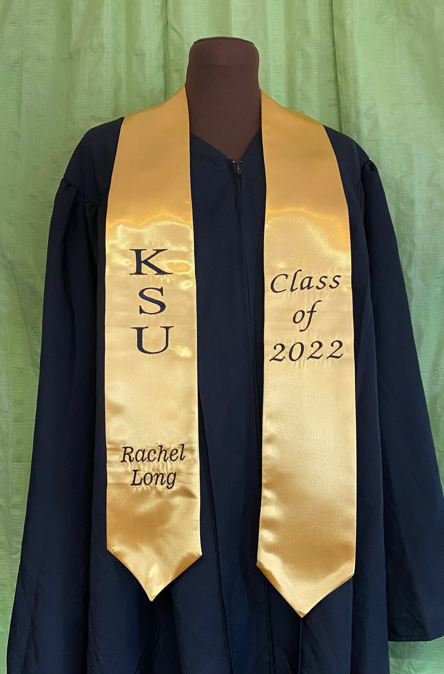 Traditional Pointed Graduation Stole Left side: School Initial  & your name Right side: Class of 2024