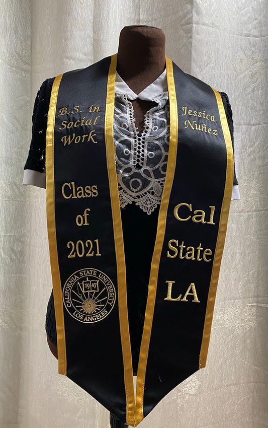 Cal State Los Angeles Personalized Graduation Stole