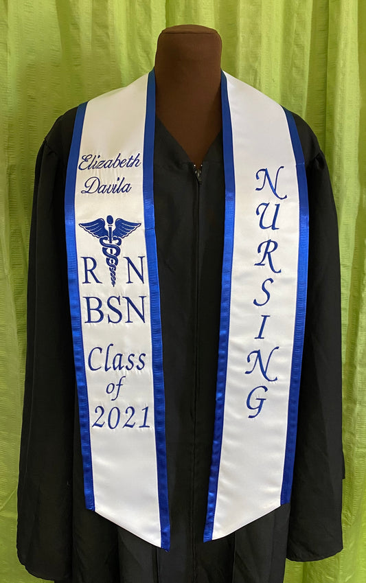 Medical RN & BSN Nursing Graduation Stole
