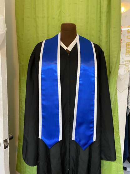 Traditional Blank or Slanted Graduation stole with Edge